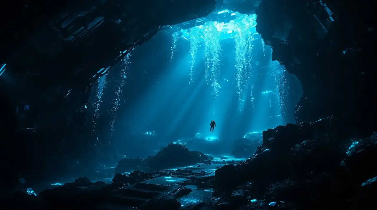深海回响 横版海报